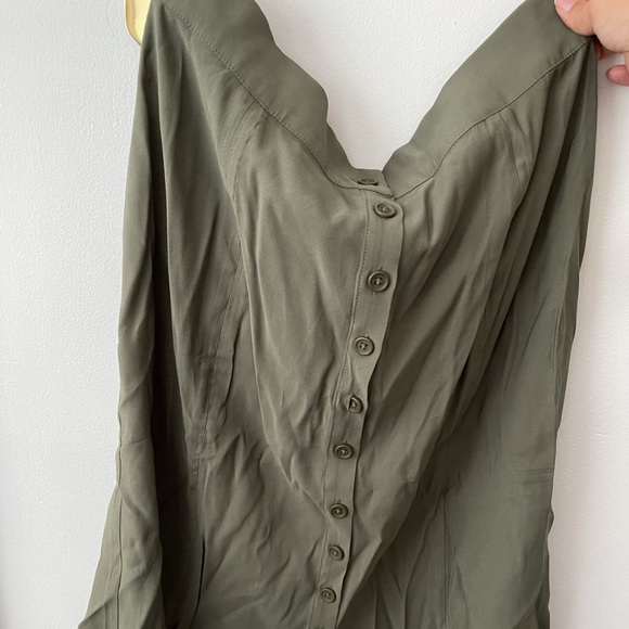 OLIVE GREEN SKIRT - Picture 2 of 6